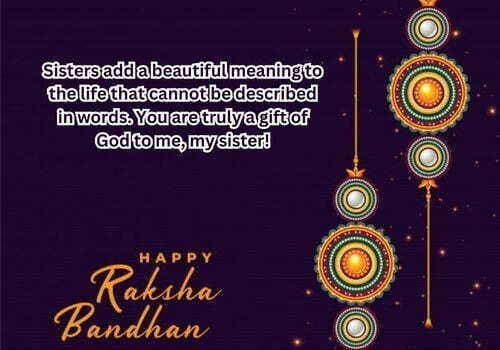 Raksha Bandhan wishes for sister