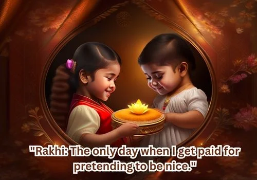 Funny Rakhi Quotes, Wishes and Message in English And Hindi